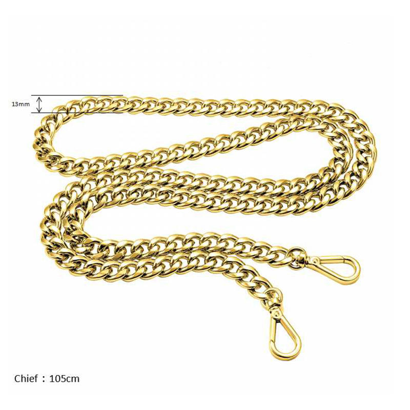 13mm*1050mm gold color high-quality Chains for handbag