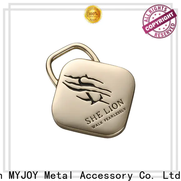 MYJOY gun handbag logo metal plate Suppliers for trader