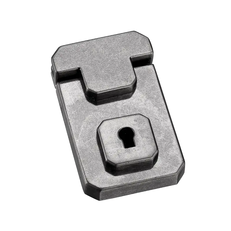 Nickle British style key lock for briefcase