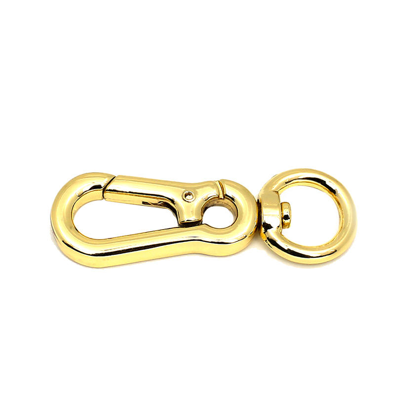 Industrial high quality hanger clip hook  light gold trigger snap hook