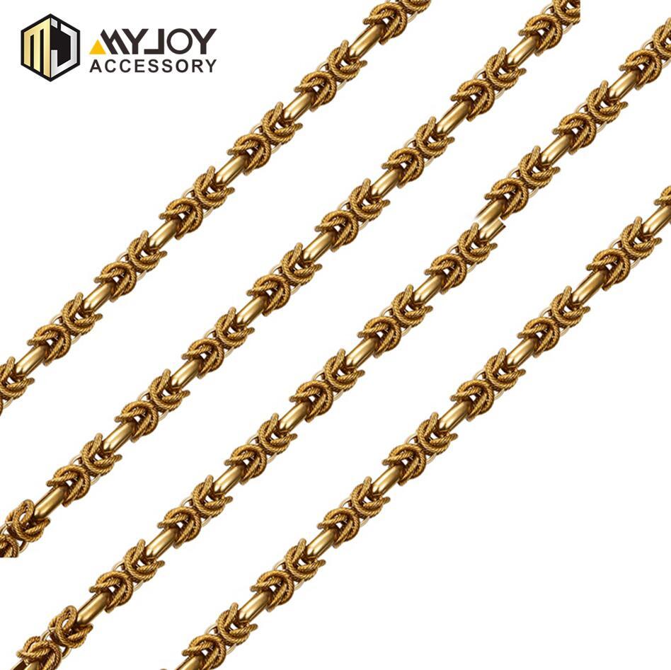 gold chain necklace in brass & aluminum & stainless steel material metal accessories factory