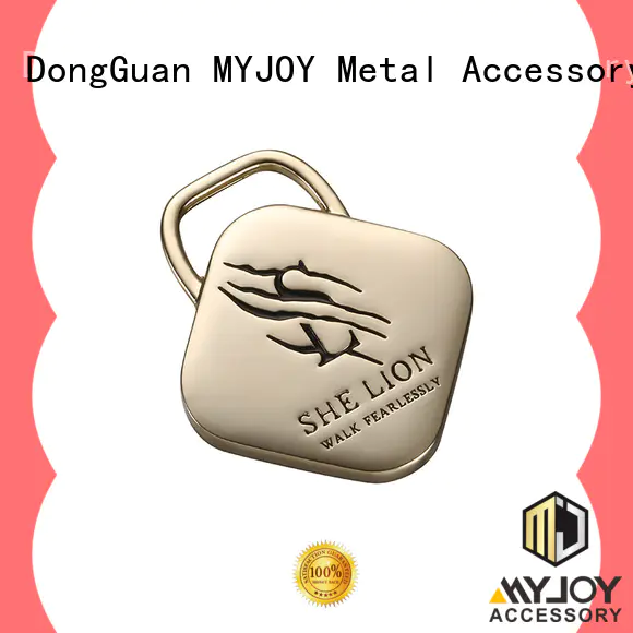 MYJOY bag handbag logo metal plate manufacturers for bags